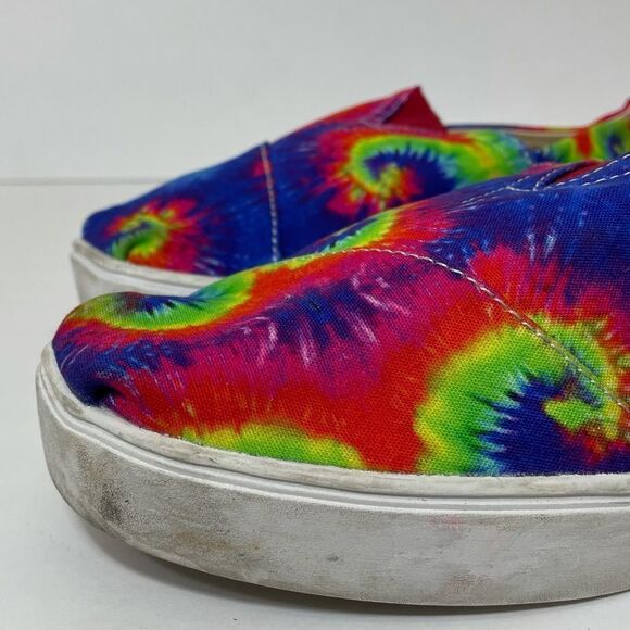 Toms Cup Sole Classics Tie Dyed Canvas Slip On Sneakers - Picture 2 of 13